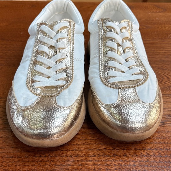 Anne Klein Walkon White and Gold Women’s Sneakers 7.5M - Picture 8 of 16